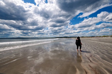 Crescent Beach bei dramatischen Wolken