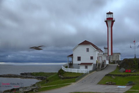 Foto zeigt das Lighthouse in Yrmouth Nova Scotia